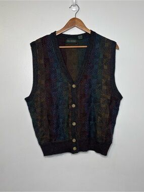 Hill & Archer Sweater Vest Men’s Medium Vintage Grandpa Art Teacher